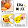 imageZulay Premium Quality Metal Orange Squeezer Citrus Juicer Manual Press for Extracting the Most Juice Possible  Orange Juicer OrangeYellow