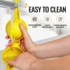 imageZulay Premium Quality Metal Orange Squeezer Citrus Juicer Manual Press for Extracting the Most Juice Possible  Orange Juicer OrangeYellow