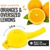imageZulay Premium Quality Metal Orange Squeezer Citrus Juicer Manual Press for Extracting the Most Juice Possible  Orange Juicer OrangeYellow