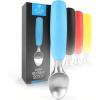 imageZulay Heavy Duty Ice Cream Scoop  Stainless Steel Ice Cream Scooper With NonSlip Rubber Grip  Durable Ice Cream Spade  AntiThaw Icecream Scoup For Frozen Ice Cream ampamp Gelato BlueBlue