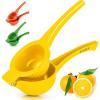 imageZulay Premium Quality Metal Orange Squeezer Citrus Juicer Manual Press for Extracting the Most Juice Possible  Orange Juicer OrangeYellow