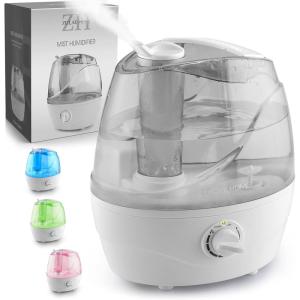 imageZulay Home Cool Mist Humidifiers For Bedroom 22L Water Tank  Quiet Ultrasonic Humidifiers For Large Room with Auto Shutoff Feature  Air Humidifier For Plants Nursery Kids Room GrayGray