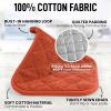 imageZulay 1Pack Pot Holders for Kitchen Heat Resistant Cotton  7x7 Inch Hot Pot Holder Set  Quilted Terry Cloth Potholders for Kitchens  Washable Potholder for Cooking ampamp Baking AquaPumpkin Orange
