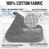 imageZulay 1Pack Pot Holders for Kitchen Heat Resistant Cotton  7x7 Inch Hot Pot Holder Set  Quilted Terry Cloth Potholders for Kitchens  Washable Potholder for Cooking ampamp Baking AquaGray