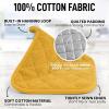 imageZulay 1Pack Pot Holders for Kitchen Heat Resistant Cotton  7x7 Inch Hot Pot Holder Set  Quilted Terry Cloth Potholders for Kitchens  Washable Potholder for Cooking ampamp Baking AquaSunny Yellow