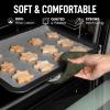 imageZulay 1Pack Pot Holders for Kitchen Heat Resistant Cotton  7x7 Inch Hot Pot Holder Set  Quilted Terry Cloth Potholders for Kitchens  Washable Potholder for Cooking ampamp Baking AquaOlive Green