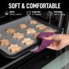 imageZulay 1Pack Pot Holders for Kitchen Heat Resistant Cotton  7x7 Inch Hot Pot Holder Set  Quilted Terry Cloth Potholders for Kitchens  Washable Potholder for Cooking ampamp Baking AquaPurple