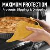 imageZulay 1Pack Pot Holders for Kitchen Heat Resistant Cotton  7x7 Inch Hot Pot Holder Set  Quilted Terry Cloth Potholders for Kitchens  Washable Potholder for Cooking ampamp Baking AquaSunny Yellow