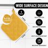 imageZulay 1Pack Pot Holders for Kitchen Heat Resistant Cotton  7x7 Inch Hot Pot Holder Set  Quilted Terry Cloth Potholders for Kitchens  Washable Potholder for Cooking ampamp Baking AquaSunny Yellow