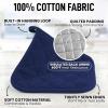 imageZulay 1Pack Pot Holders for Kitchen Heat Resistant Cotton  7x7 Inch Hot Pot Holder Set  Quilted Terry Cloth Potholders for Kitchens  Washable Potholder for Cooking ampamp Baking AquaNavy Blue