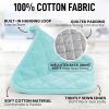 imageZulay 1Pack Pot Holders for Kitchen Heat Resistant Cotton  7x7 Inch Hot Pot Holder Set  Quilted Terry Cloth Potholders for Kitchens  Washable Potholder for Cooking ampamp Baking AquaAqua Sky