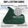 imageZulay 1Pack Pot Holders for Kitchen Heat Resistant Cotton  7x7 Inch Hot Pot Holder Set  Quilted Terry Cloth Potholders for Kitchens  Washable Potholder for Cooking ampamp Baking AquaForest Green