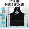 imageZulay 2Pack Funny Aprons for Men ampamp Women  Kitchen Aprons with Adjustable Neck Strap ampamp 2 Large PocketsCheese Puns