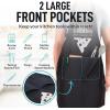 imageZulay 2Pack Funny Aprons for Men ampamp Women  Kitchen Aprons with Adjustable Neck Strap ampamp 2 Large PocketsCheese Puns