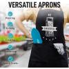 imageZulay 2Pack Funny Aprons for Men ampamp Women  Kitchen Aprons with Adjustable Neck Strap ampamp 2 Large PocketsCheese Puns