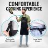 imageZulay 2Pack Funny Aprons for Men ampamp Women  Kitchen Aprons with Adjustable Neck Strap ampamp 2 Large PocketsHusband  Wife