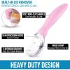 imageZulay Ice Cream Scoop With Soft Easy Grip Handle  Ice Cream Scooper With Builtin Lid Opener  Heavy Duty Icecream Scoop With NonSlip Handle For Soft ampamp Hard Ice Cream BluePink