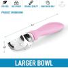 imageZulay Ice Cream Scoop With Soft Easy Grip Handle  Ice Cream Scooper With Builtin Lid Opener  Heavy Duty Icecream Scoop With NonSlip Handle For Soft ampamp Hard Ice Cream BluePink
