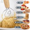 imageZulay Kitchen 13 Inch Danish Dough Whisk  Large Wooden Danish Whisk For Dough With Stainless Steel Ring  Traditional Dutch Whisk Baking Tool For Bread Batter Cake Pastry Acacia WoodRubberwood