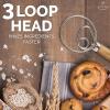 imageZulay Kitchen 13 Inch Danish Dough Whisk  Large Wooden Danish Whisk For Dough With Stainless Steel Ring  Traditional Dutch Whisk Baking Tool For Bread Batter Cake Pastry Acacia WoodAcacia