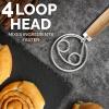 imageZulay Kitchen 13 Inch Danish Dough Whisk  Large Wooden Danish Whisk For Dough With Stainless Steel Ring  Traditional Dutch Whisk Baking Tool For Bread Batter Cake Pastry Acacia WoodAcacia