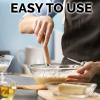 imageZulay Kitchen 13 Inch Danish Dough Whisk  Large Wooden Danish Whisk For Dough With Stainless Steel Ring  Traditional Dutch Whisk Baking Tool For Bread Batter Cake Pastry Acacia WoodAcacia