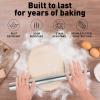 imageZulay Kitchen 159 inch Professional Stainless Steel Rolling Pin  Lightweight Metal French Rolling Pin  Perfect for Baking Fondant Pizza Dough Roller DumplingSilver