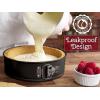 imageZulay Kitchen 7Inch Nonstick Cheesecake Pan Leakproof Springform Pan with Removable Bottom and Easy Release  Round Cake Pan for Baking Cheesecake Deep Dish Pizza BlackBlack
