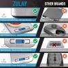 imageZulay Kitchen Digital Food Scale  304 Stainless Steel Kitchen Scale  Features LCD Screen Measures 5 Different Units Including Grams ampamp Ounces  for Baking Cooking Weight Loss Keto ampamp Meal Preps