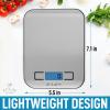 imageZulay Kitchen Digital Food Scale  304 Stainless Steel Kitchen Scale  Features LCD Screen Measures 5 Different Units Including Grams ampamp Ounces  for Baking Cooking Weight Loss Keto ampamp Meal Preps