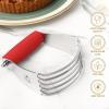 imageZulay Kitchen Dough Blender  Stainless Steel Pastry Cutter Heavy Duty Dough Cutter With Blades Pastry Blender And Butter Cutter  Pastry Cutter For Baking BlueCardinal Red