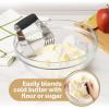 imageZulay Kitchen Dough Blender  Stainless Steel Pastry Cutter Heavy Duty Dough Cutter With Blades Pastry Blender And Butter Cutter  Pastry Cutter For Baking BlueMidnight Black