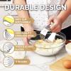 imageZulay Kitchen Dough Blender  Stainless Steel Pastry Cutter Heavy Duty Dough Cutter With Blades Pastry Blender And Butter Cutter  Pastry Cutter For Baking BlueYellow