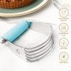 imageZulay Kitchen Dough Blender  Stainless Steel Pastry Cutter Heavy Duty Dough Cutter With Blades Pastry Blender And Butter Cutter  Pastry Cutter For Baking BlueBlue