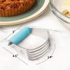 imageZulay Kitchen Dough Blender  Stainless Steel Pastry Cutter Heavy Duty Dough Cutter With Blades Pastry Blender And Butter Cutter  Pastry Cutter For Baking BlueBlue