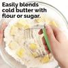 imageZulay Kitchen Dough Blender  Stainless Steel Pastry Cutter Heavy Duty Dough Cutter With Blades Pastry Blender And Butter Cutter  Pastry Cutter For Baking BlueLight Green