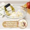 imageZulay Kitchen Dough Blender  Stainless Steel Pastry Cutter Heavy Duty Dough Cutter With Blades Pastry Blender And Butter Cutter  Pastry Cutter For Baking BlueGold