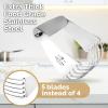 imageZulay Kitchen Dough Blender  Stainless Steel Pastry Cutter Heavy Duty Dough Cutter With Blades Pastry Blender And Butter Cutter  Pastry Cutter For Baking BlueLight Gray