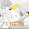 imageZulay Kitchen Dough Blender  Stainless Steel Pastry Cutter Heavy Duty Dough Cutter With Blades Pastry Blender And Butter Cutter  Pastry Cutter For Baking BlueYellow