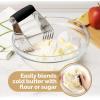 imageZulay Kitchen Dough Blender  Stainless Steel Pastry Cutter Heavy Duty Dough Cutter With Blades Pastry Blender And Butter Cutter  Pastry Cutter For Baking BlueMidnight Black