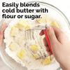 imageZulay Kitchen Dough Blender  Stainless Steel Pastry Cutter Heavy Duty Dough Cutter With Blades Pastry Blender And Butter Cutter  Pastry Cutter For Baking BlueCardinal Red
