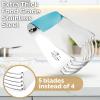 imageZulay Kitchen Dough Blender  Stainless Steel Pastry Cutter Heavy Duty Dough Cutter With Blades Pastry Blender And Butter Cutter  Pastry Cutter For Baking BlueBlue