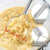 imageZulay Kitchen Potato Masher Stainless Steel  Premium Masher Hand Tool and Potato Smasher Metal Wire Utensil for Best Mash for Bean Avocado Egg Mini Mashed Potatoe Banana ampamp Other FoodOrange