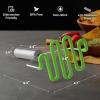 imageZulay Kitchen Potato Masher Stainless Steel  Premium Masher Hand Tool and Potato Smasher Metal Wire Utensil for Best Mash for Bean Avocado Egg Mini Mashed Potatoe Banana ampamp Other FoodLight Green