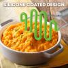 imageZulay Kitchen Potato Masher Stainless Steel  Premium Masher Hand Tool and Potato Smasher Metal Wire Utensil for Best Mash for Bean Avocado Egg Mini Mashed Potatoe Banana ampamp Other FoodLight Green