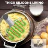 imageZulay Kitchen Potato Masher Stainless Steel  Premium Masher Hand Tool and Potato Smasher Metal Wire Utensil for Best Mash for Bean Avocado Egg Mini Mashed Potatoe Banana ampamp Other FoodLight Green