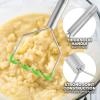 imageZulay Kitchen Potato Masher Stainless Steel  Premium Masher Hand Tool and Potato Smasher Metal Wire Utensil for Best Mash for Bean Avocado Egg Mini Mashed Potatoe Banana ampamp Other FoodLight Green