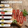 imageZulay Kitchen Potato Masher Stainless Steel  Premium Masher Hand Tool and Potato Smasher Metal Wire Utensil for Best Mash for Bean Avocado Egg Mini Mashed Potatoe Banana ampamp Other FoodRed