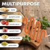 imageZulay Kitchen Potato Masher Stainless Steel  Premium Masher Hand Tool and Potato Smasher Metal Wire Utensil for Best Mash for Bean Avocado Egg Mini Mashed Potatoe Banana ampamp Other FoodOrange