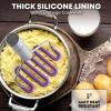 imageZulay Kitchen Potato Masher Stainless Steel  Premium Masher Hand Tool and Potato Smasher Metal Wire Utensil for Best Mash for Bean Avocado Egg Mini Mashed Potatoe Banana ampamp Other FoodPurple